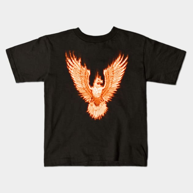 Fire Inside Kids T-Shirt by CreeThunder